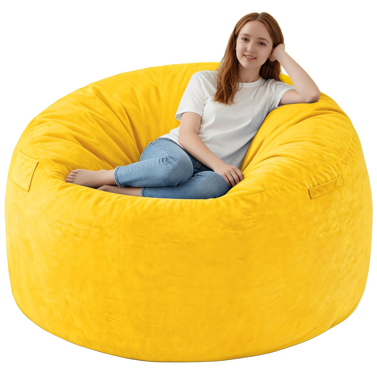 5FT Memory Foam Bean Bag Chair with Dutch Velvet Cover H250