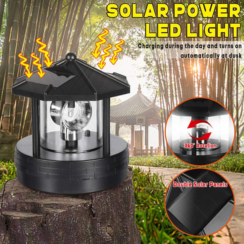Solar Powered LED Lighthouse Outdoor Lamp D6083