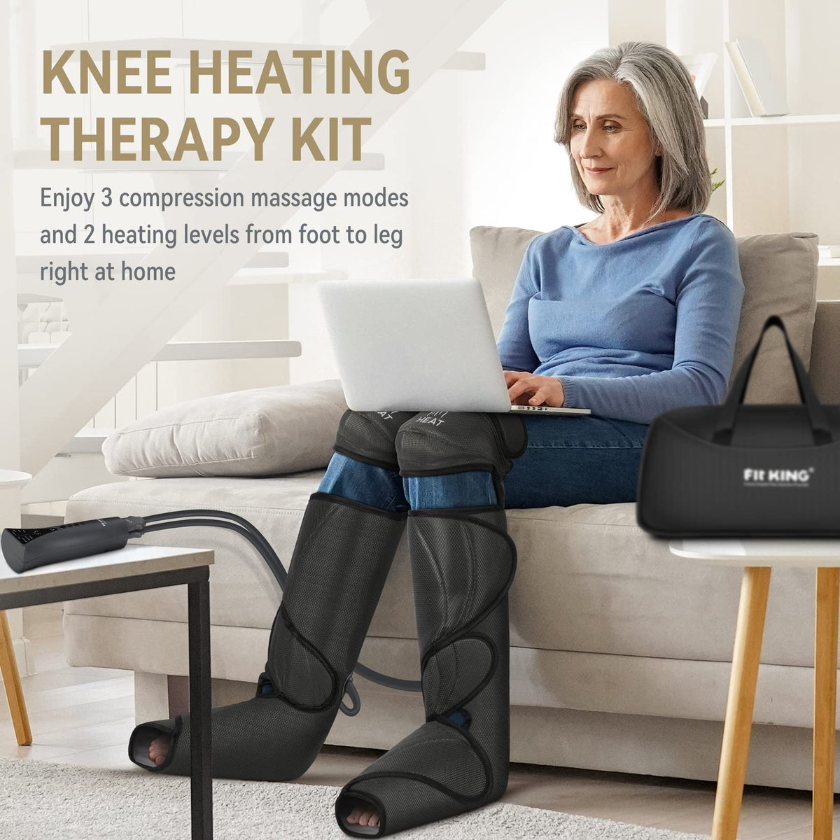 Foot & Leg Compression Massager with Knee Heating R2707