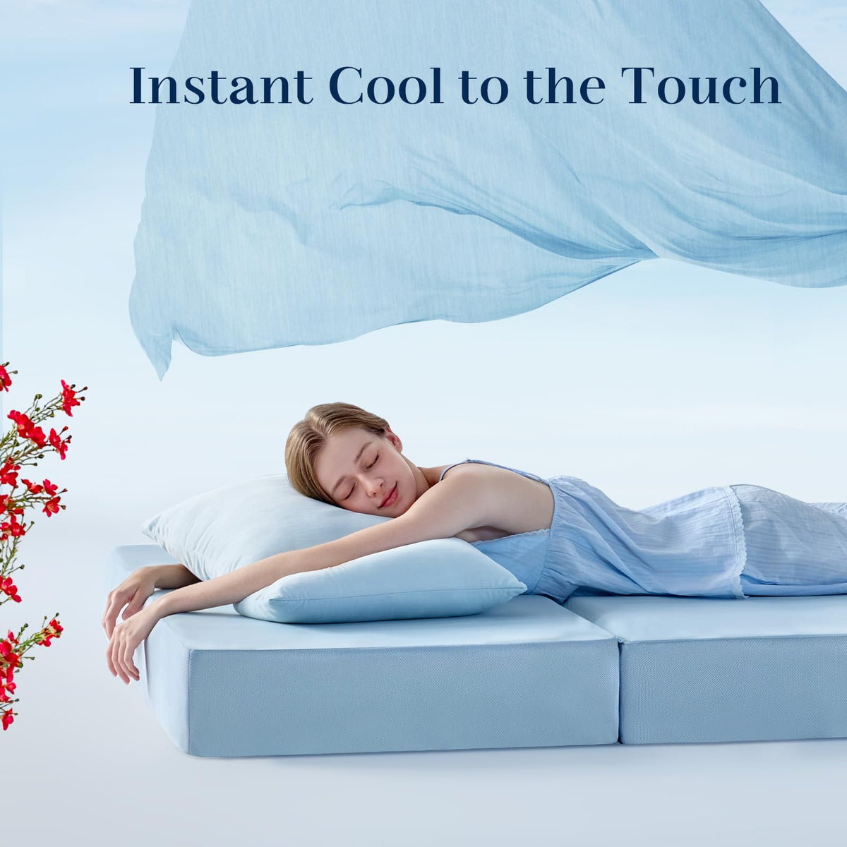 6 Inch Cooling Memory Foam Folding Mattress P3494