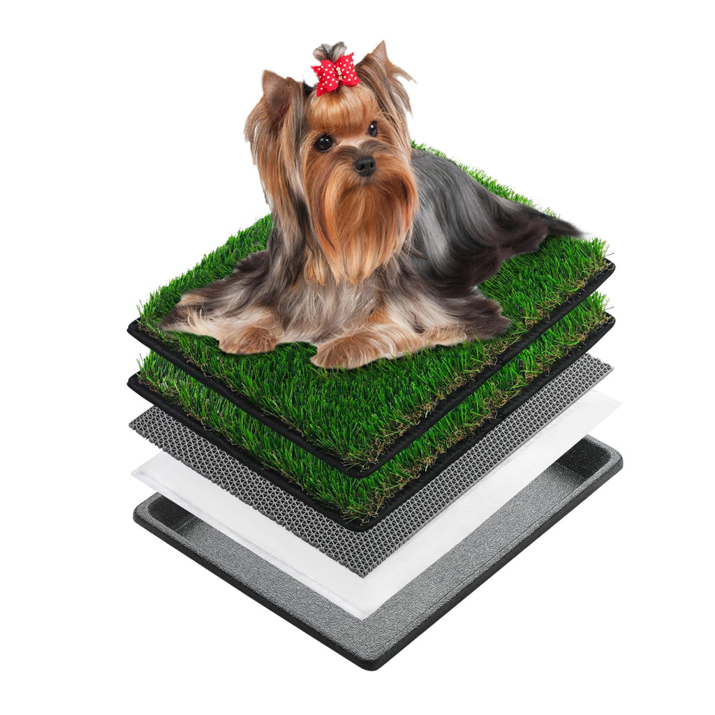 Extra Small Dog Grass Pee Pads with Tray D70052