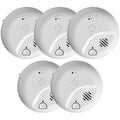 Hardwire Combination Smoke & Carbon Monoxide Alarm with Battery Backup, 5 Pack O221661
