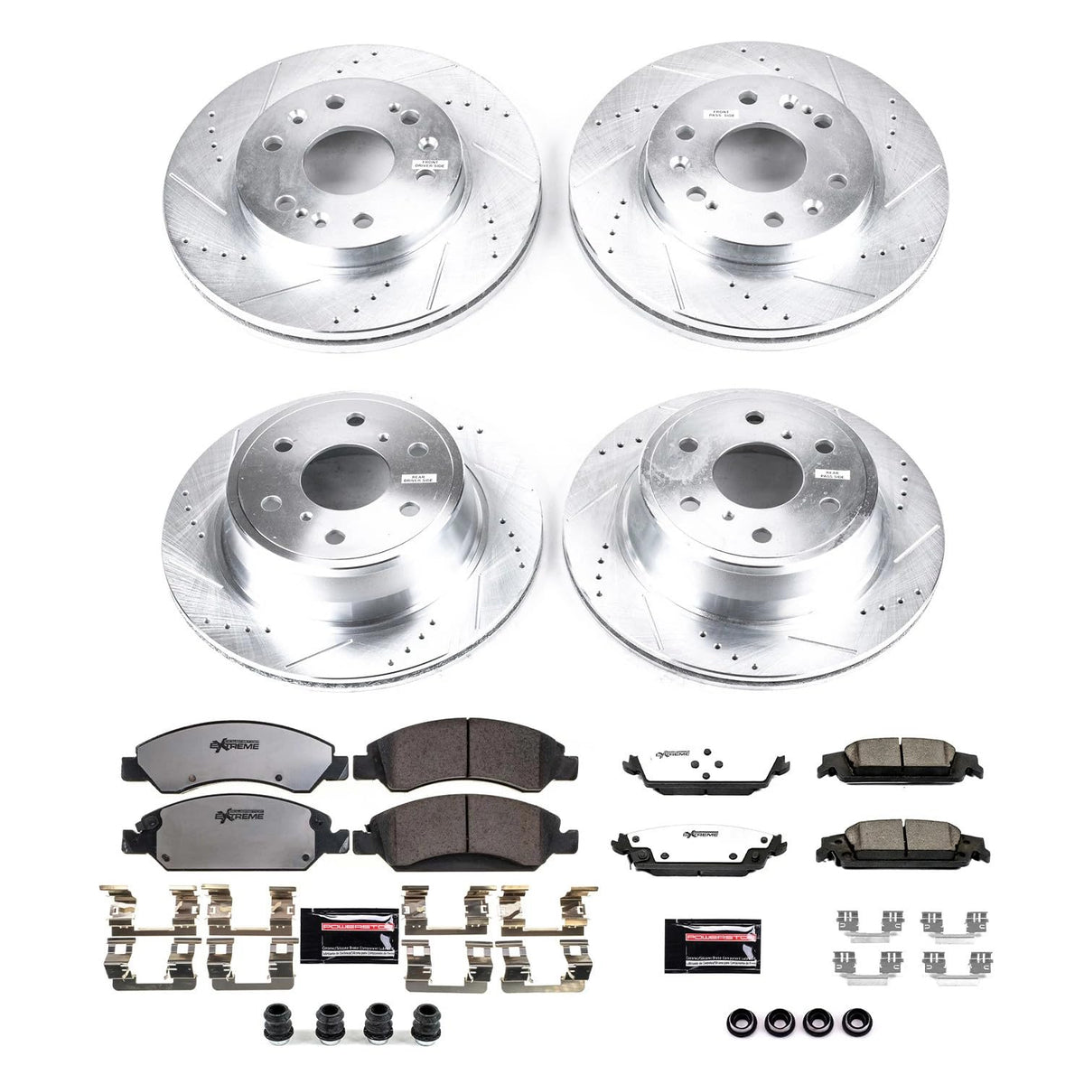 Front & Rear Brake Pad & Rotor Kit N3122