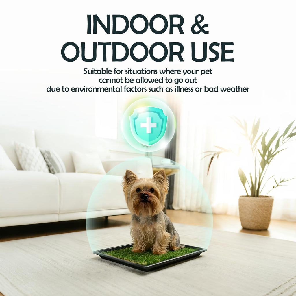 Extra Small Dog Grass Pee Pads with Tray D70052