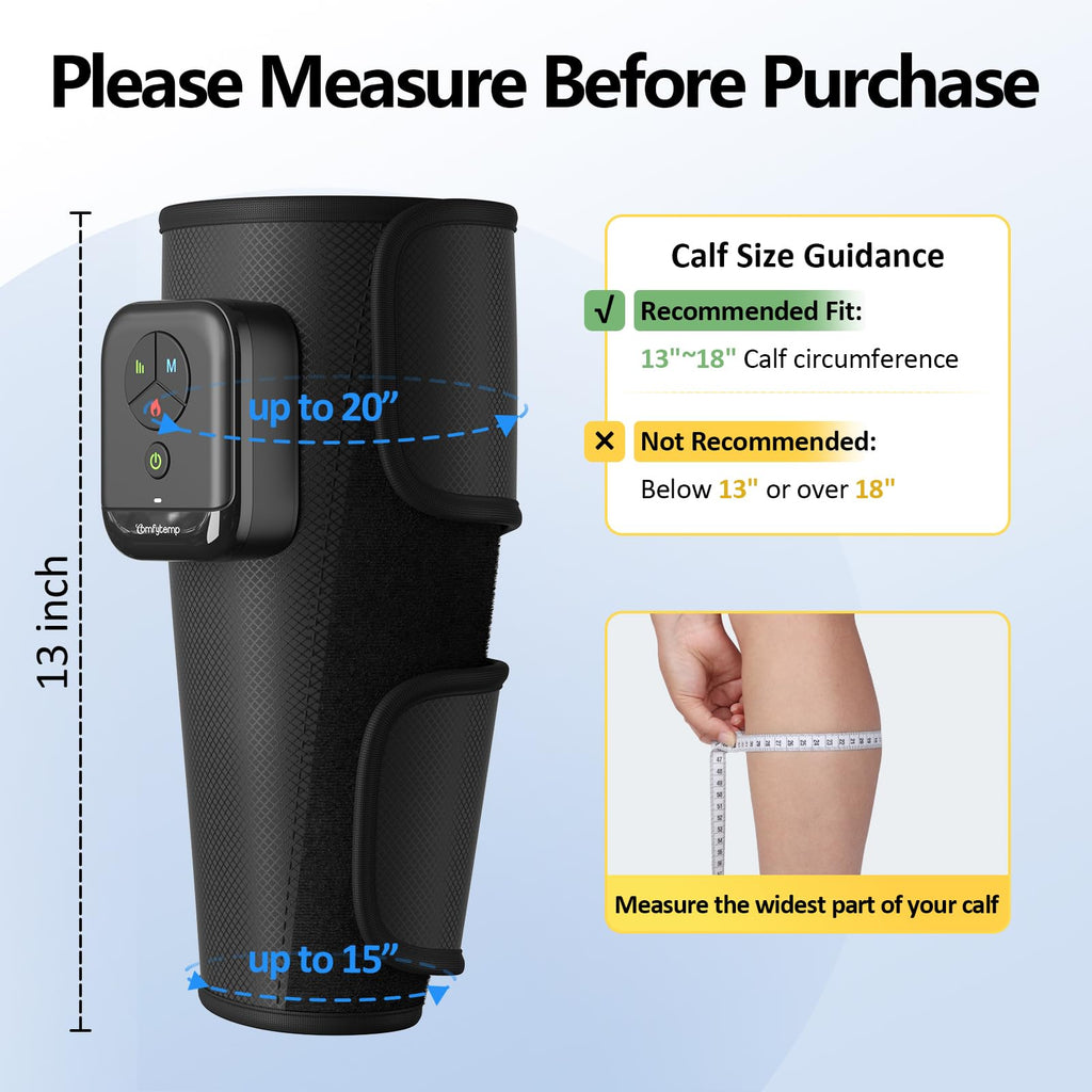 Cordless Air Compression Calf Massager with Heat D73788