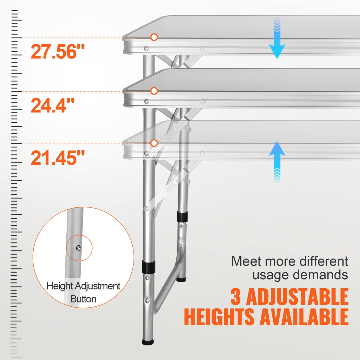 Folding Camping Cooking Table with Storage Organizer K972026