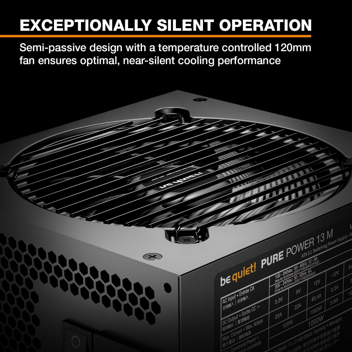 850W Fully Modular ATX 3.1 80+ Gold PSU X9640