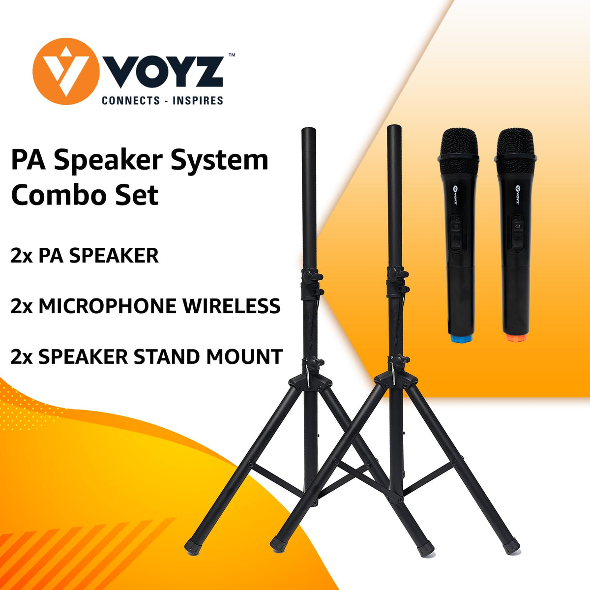 15" 2000 Watt 2-Way Powered PA Speaker System O49351
