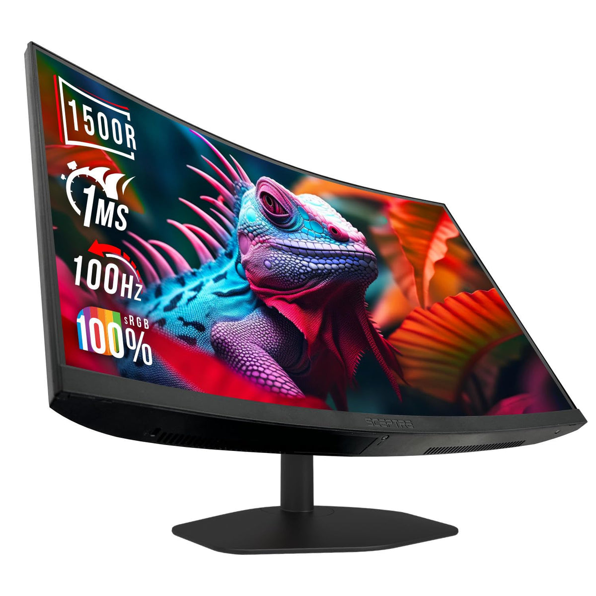 Curved 27-inch Gaming Monitor 1500R 100Hz HDMI DisplayPort 1ms K26189