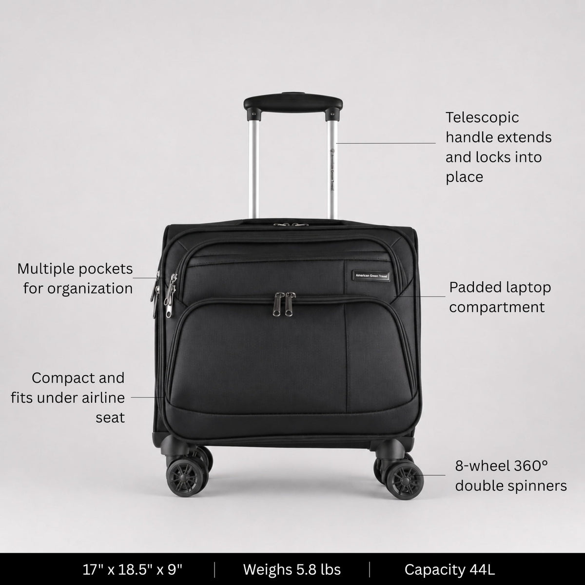 Carry-On Spinner Briefcase V2909