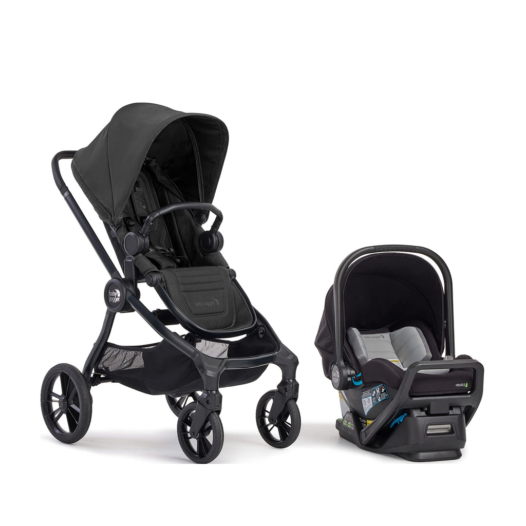 Convertible Stroller with Infant Car Seat Rich Black V827649
