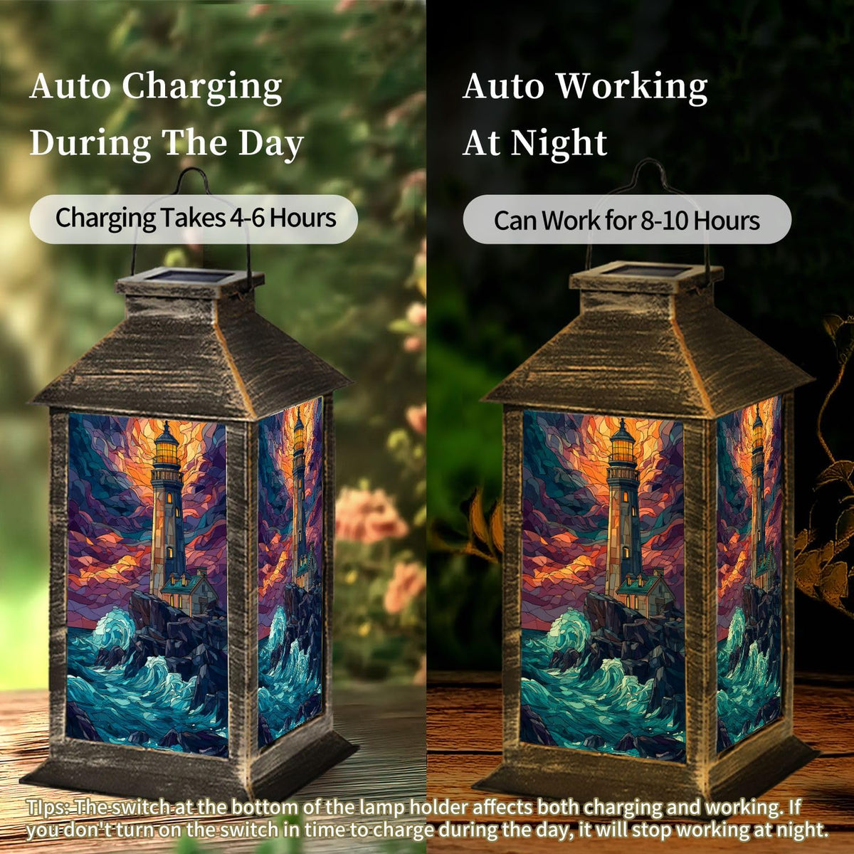 Solar Powered Waterproof Outdoor Hanging Lantern X159800