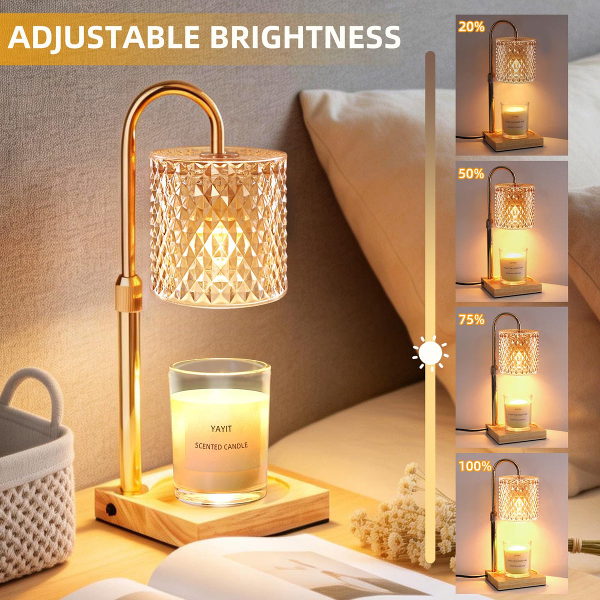 Candle Warmer Lamp with Timer Dimmer N9749