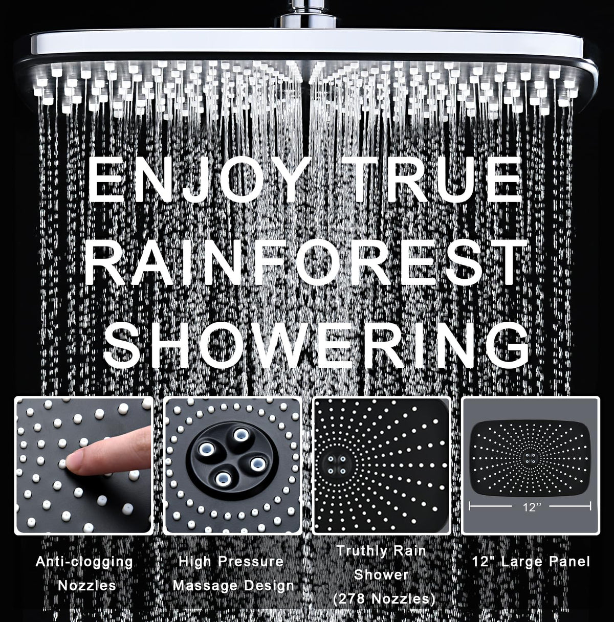Chrome Handheld Rain Shower Head M785