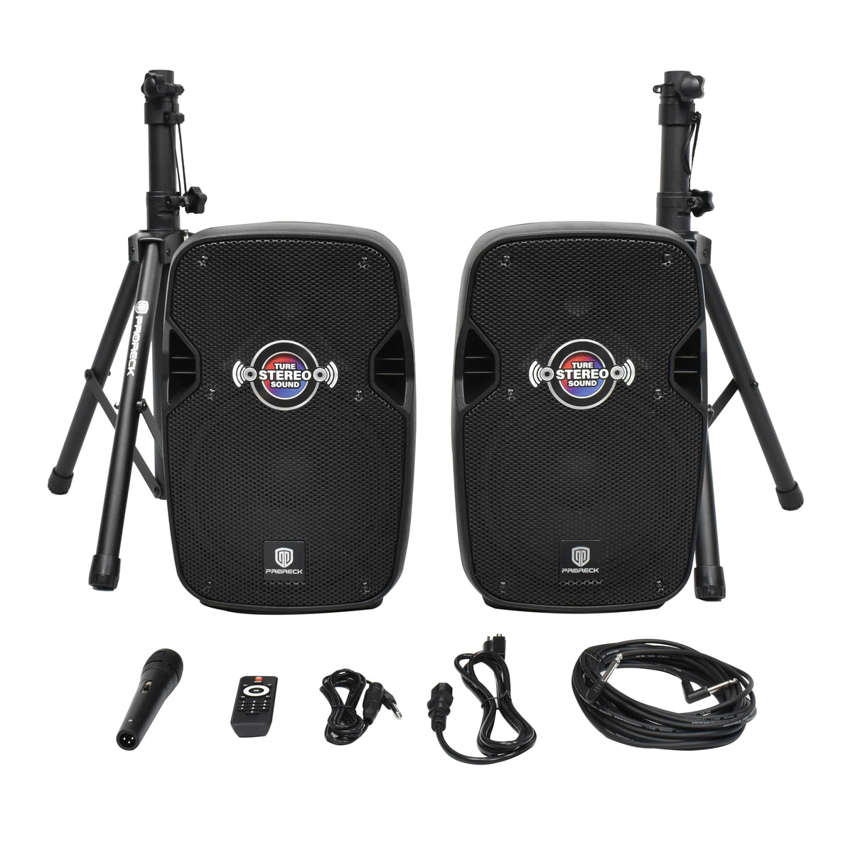 10-Inch Bluetooth PA Speaker System with Wired Microphone J97491