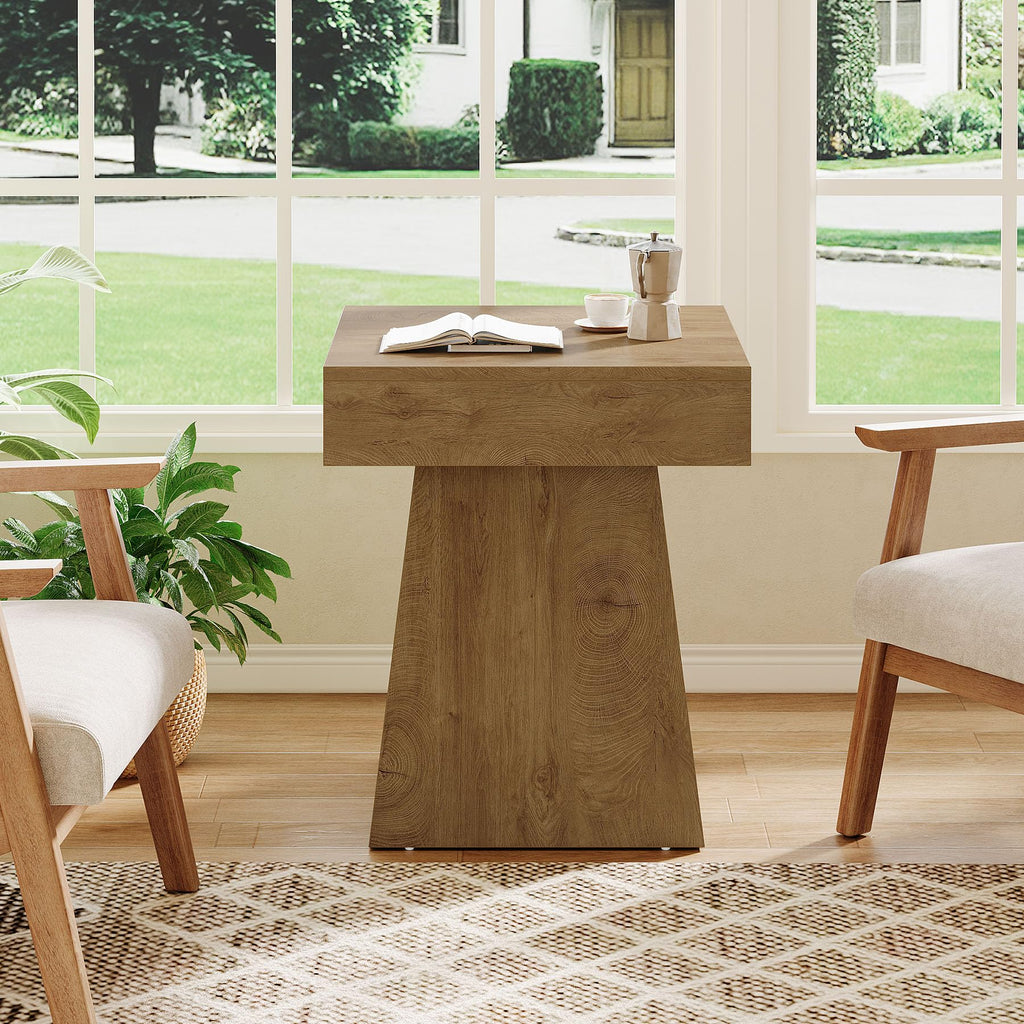 Small End Table Set of 2 Light Brown O599