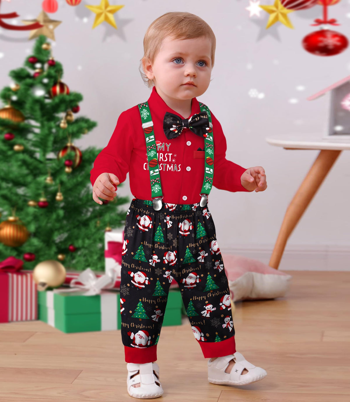 Baby Boy Christmas Outfit 3PCS Set N51059