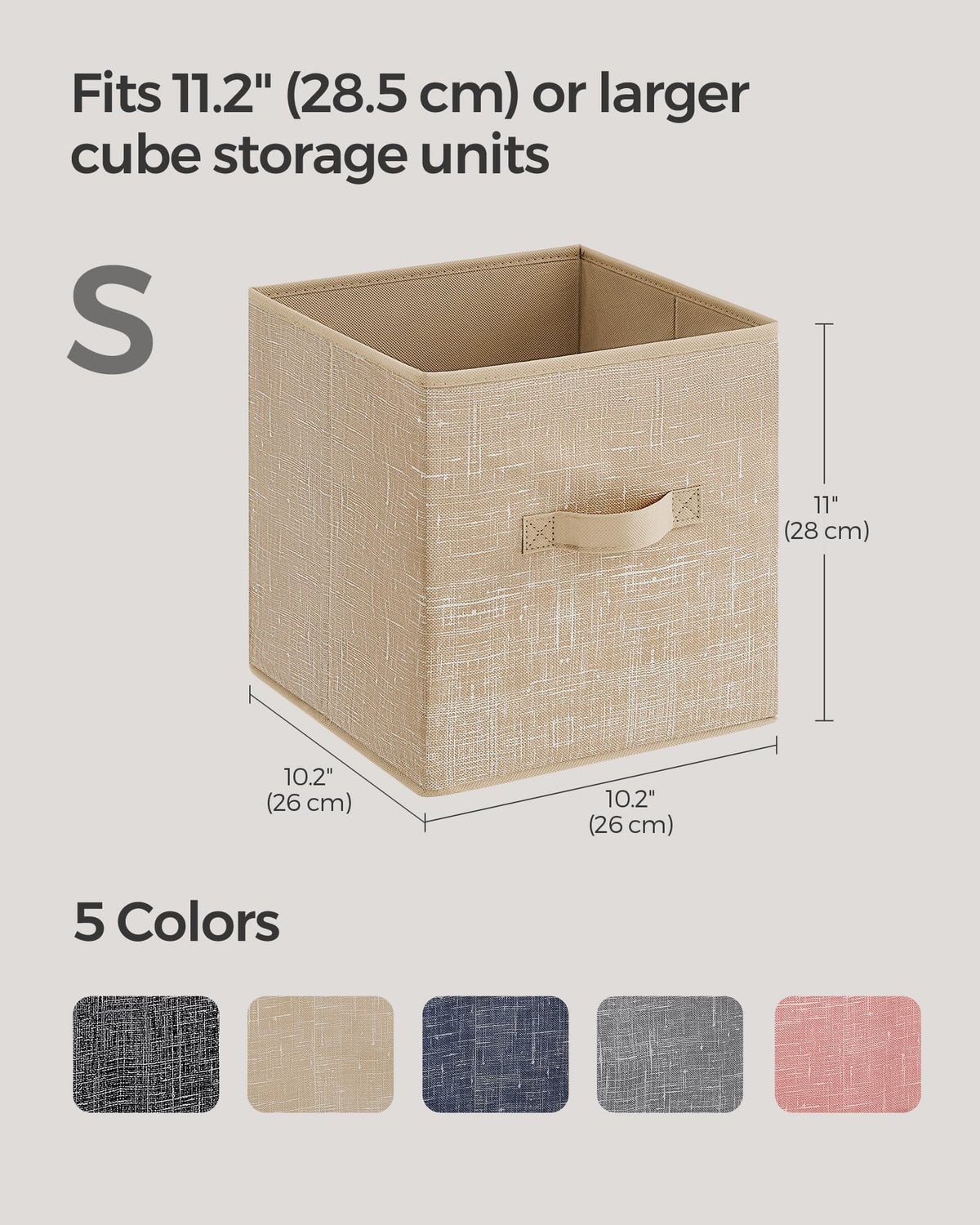Set of 8 Foldable Storage Cubes Q349050