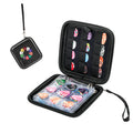 Black Guitar Pick Case Holds 84 pcs Picks W447