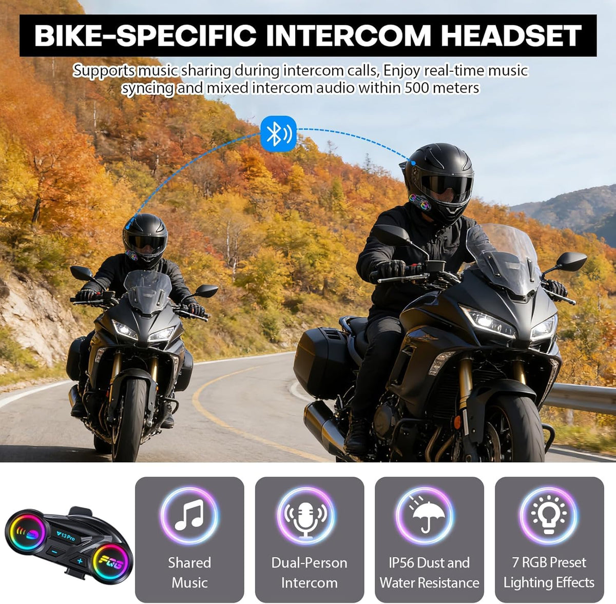 Bluetooth Modular Motorcycle Helmet O7041