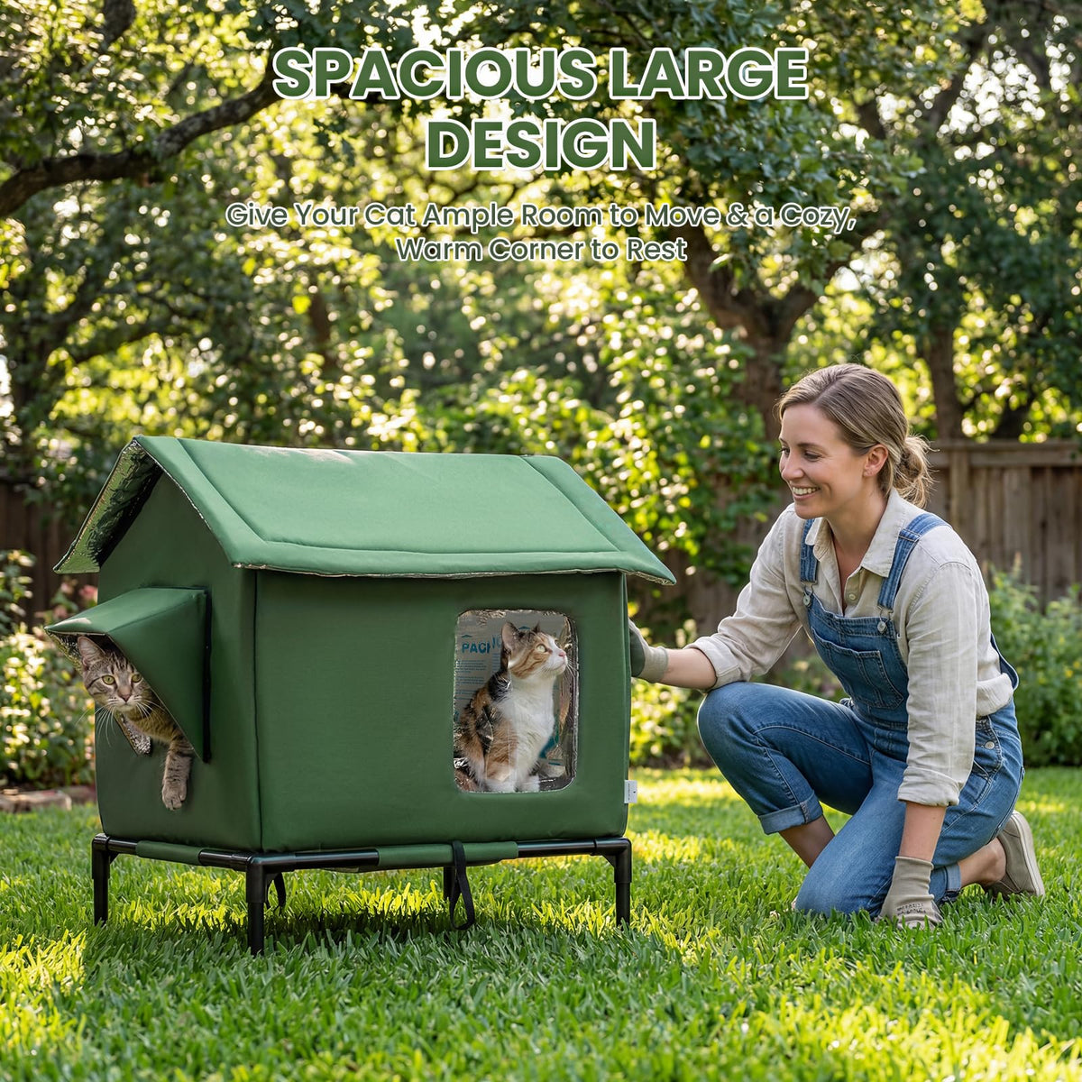Weatherproof Insulated Cat Shelter T329027