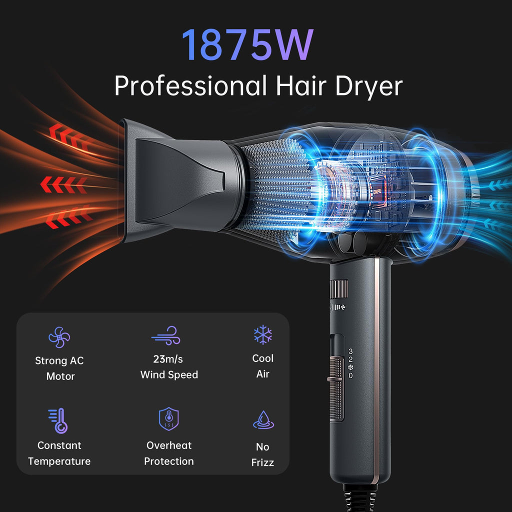 Ionic Hair Dryer with Diffuser 1875 Watt P9346