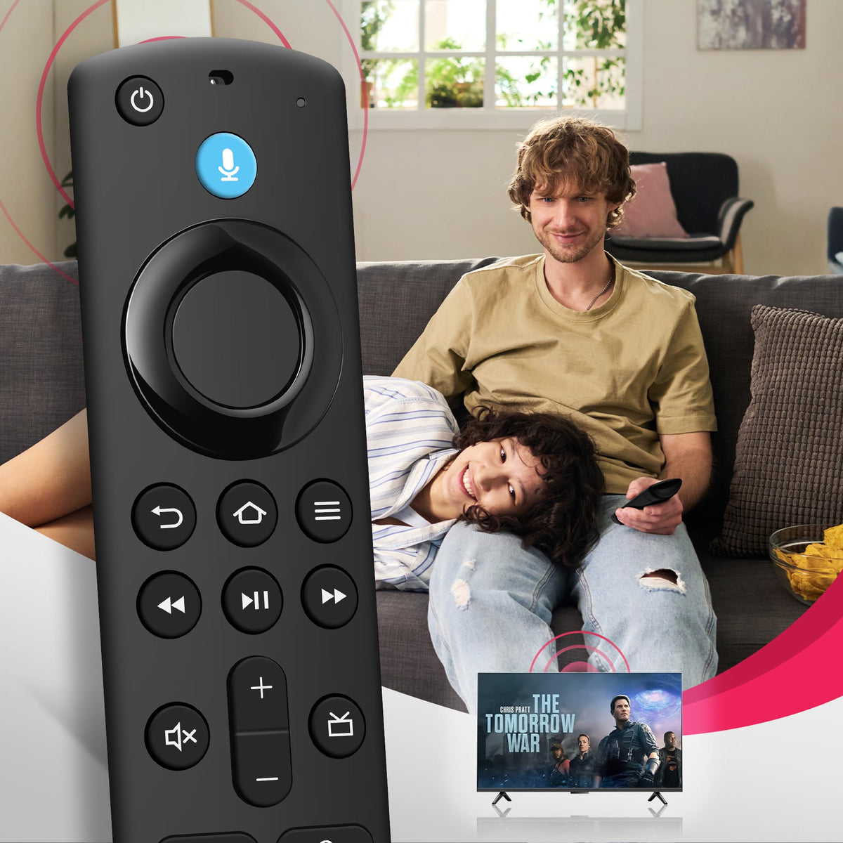 Replacement Fire Stick Remote with Power Volume Buttons Voice Search I2916