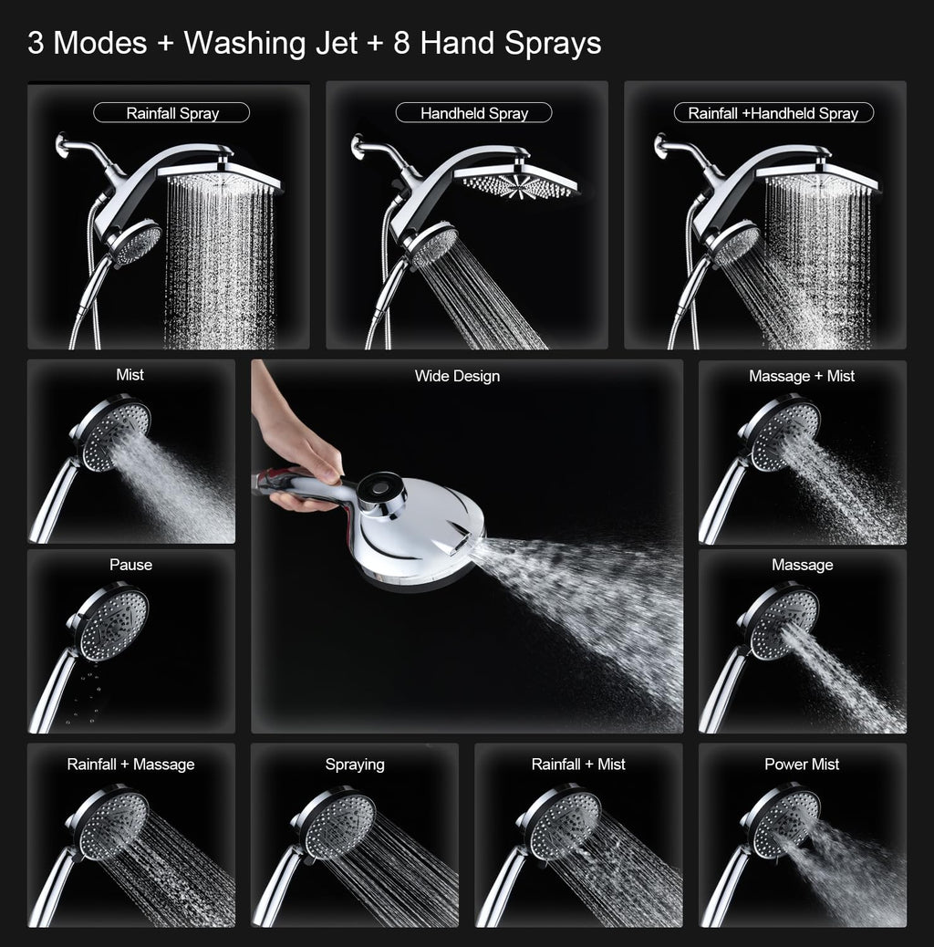 Chrome Handheld Rain Shower Head M785