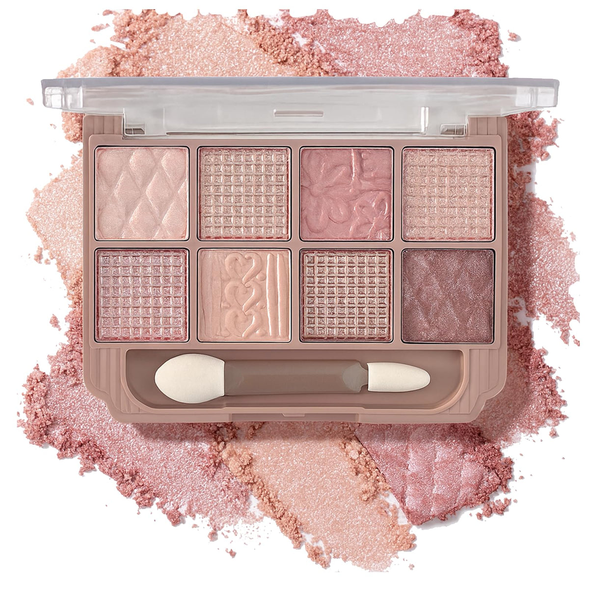 Brown and Pink Shimmer Eyeshadow Palette Z87786