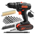 20V Cordless Drill Set with 42 Accessories Y588