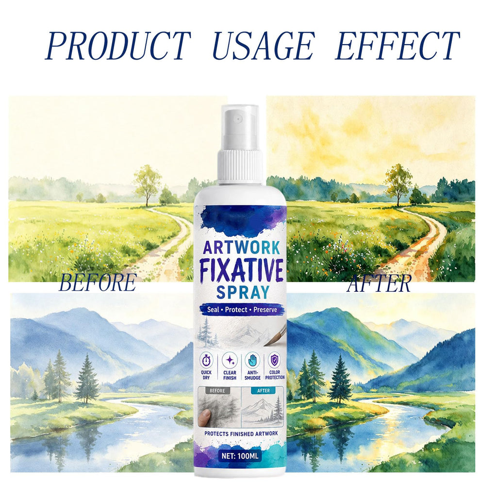 Quick-Dry Smudge-Proof Clear Matte Fixative Spray (7PCS) G40009
