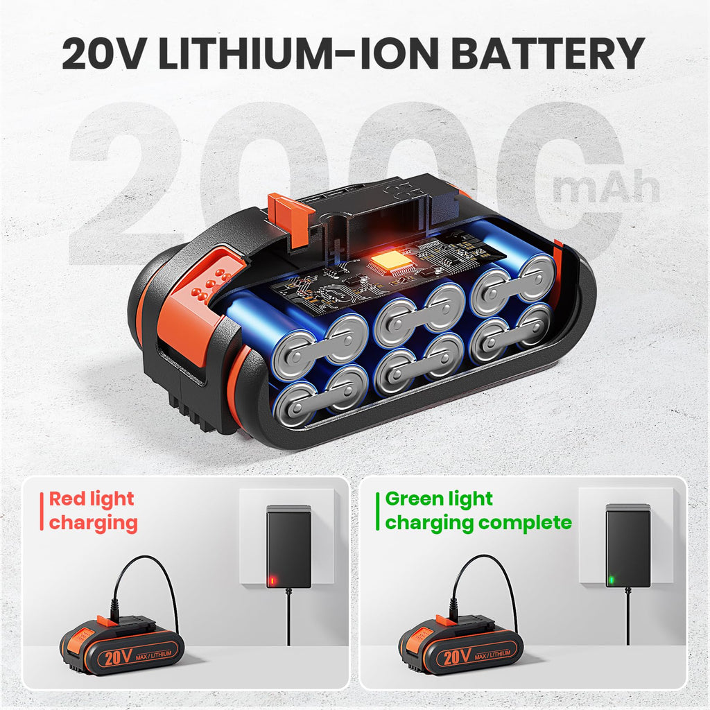 20V Cordless Drill Set with 42 Accessories Y588
