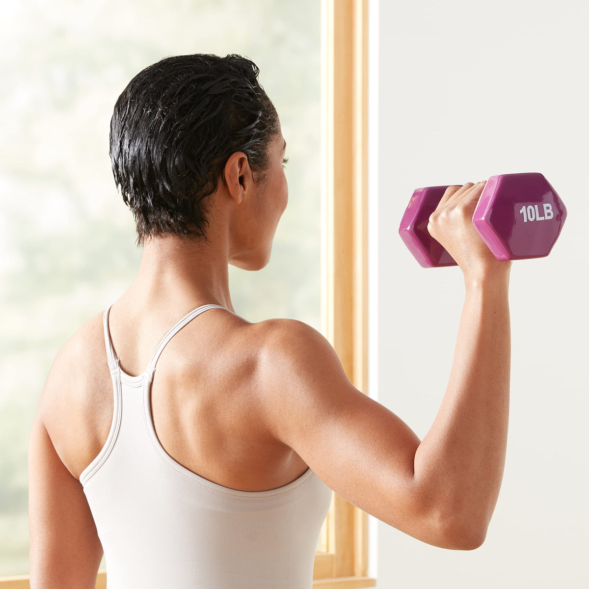 Vinyl Coated Dumbbell Hand Weights T812412