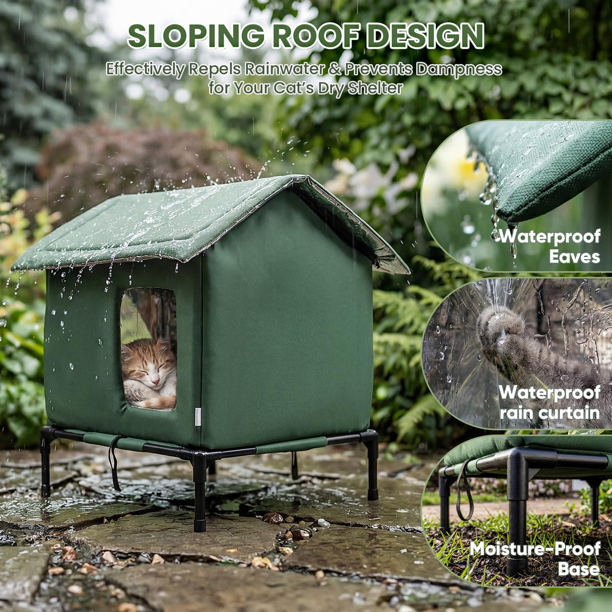 Weatherproof Insulated Cat Shelter T329027