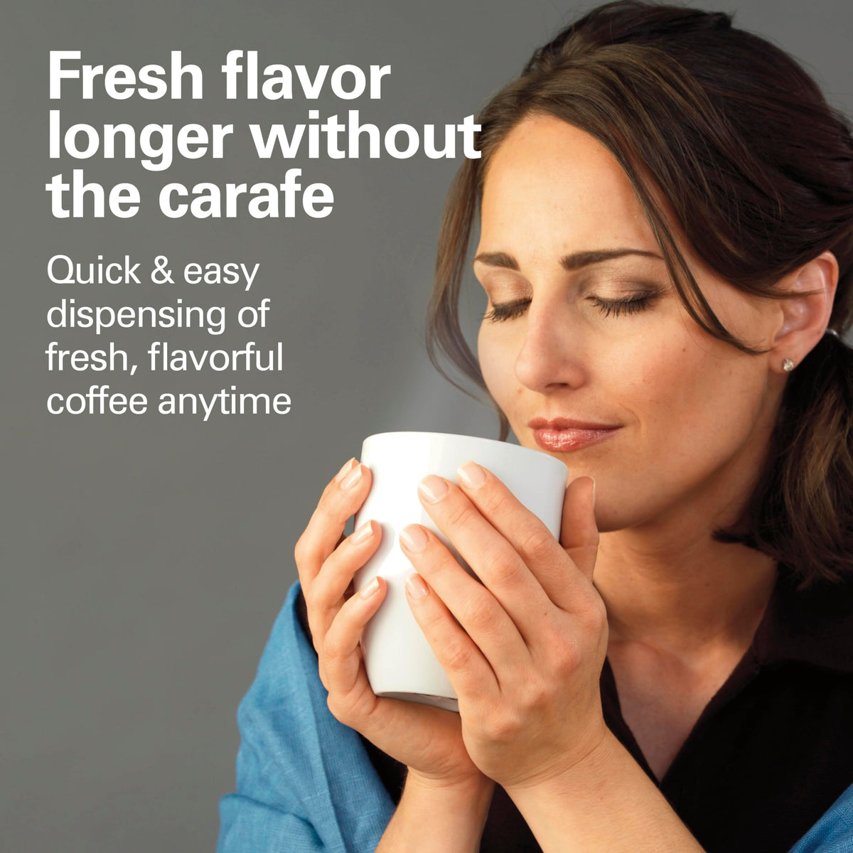 12 Cup Programmable Coffee Maker with 60 oz Removable Reservoir, Black & Stainless Steel V324