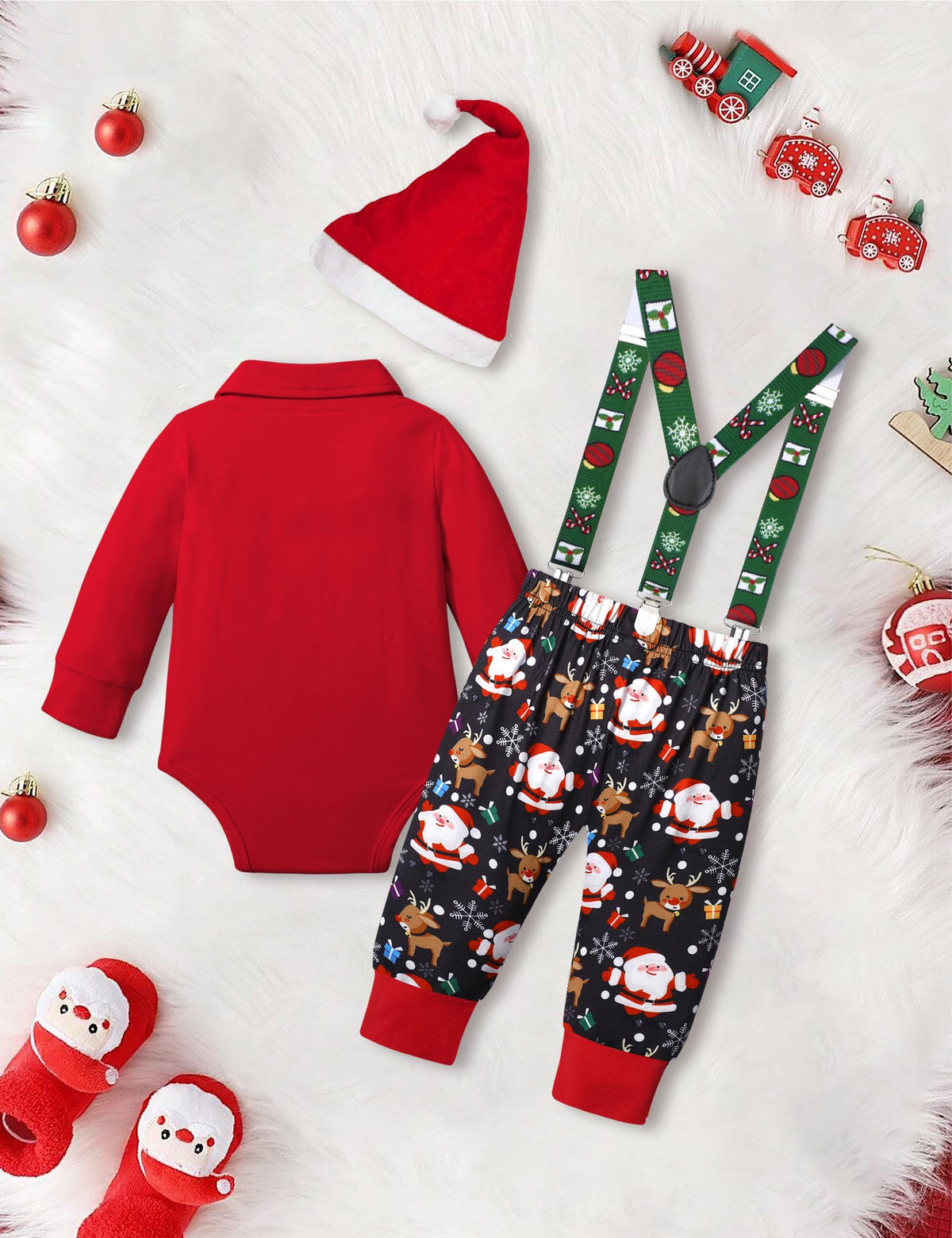 Baby Boy Christmas Outfit 3PCS Set N51059
