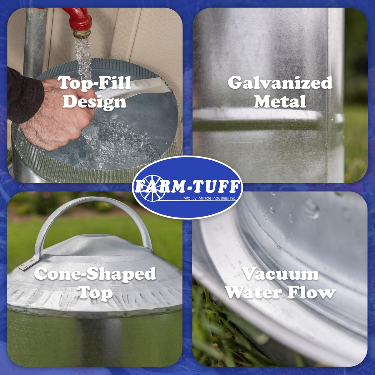 Galvanized 5 Gallon Poultry Waterer D597