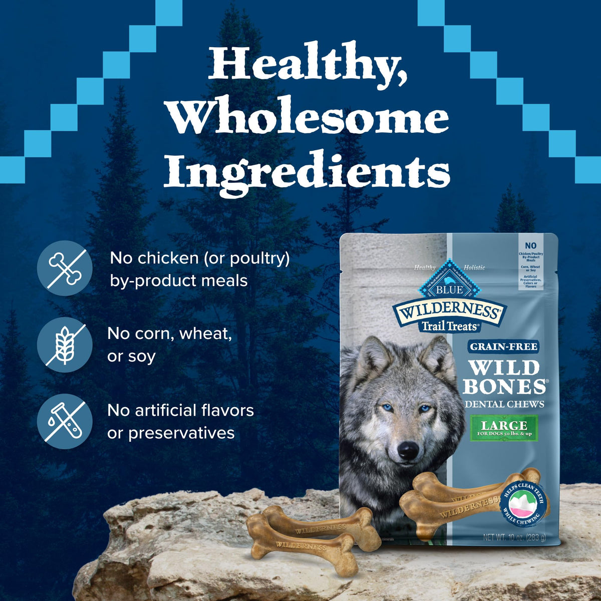 Grain-Free Large Dog Dental Chews R640993
