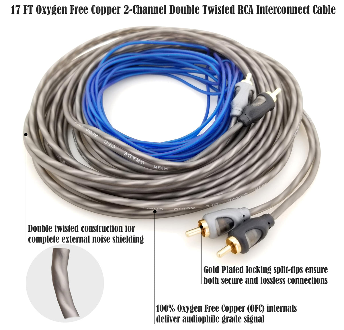 4 AWG 100% Copper Car Audio Amp Wire Kit G61258