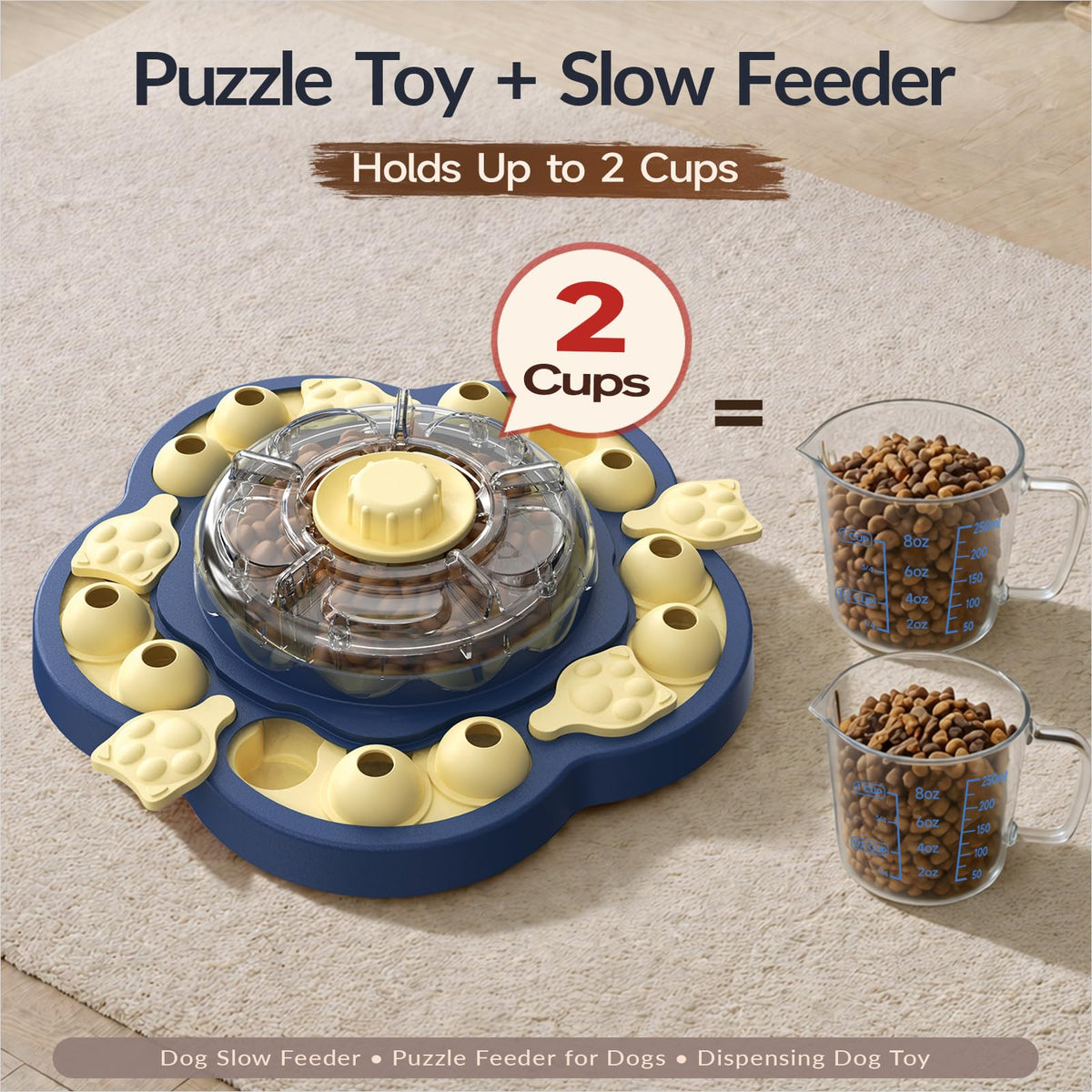 3-Level Dog Puzzle Toy Treat Dispenser K94470