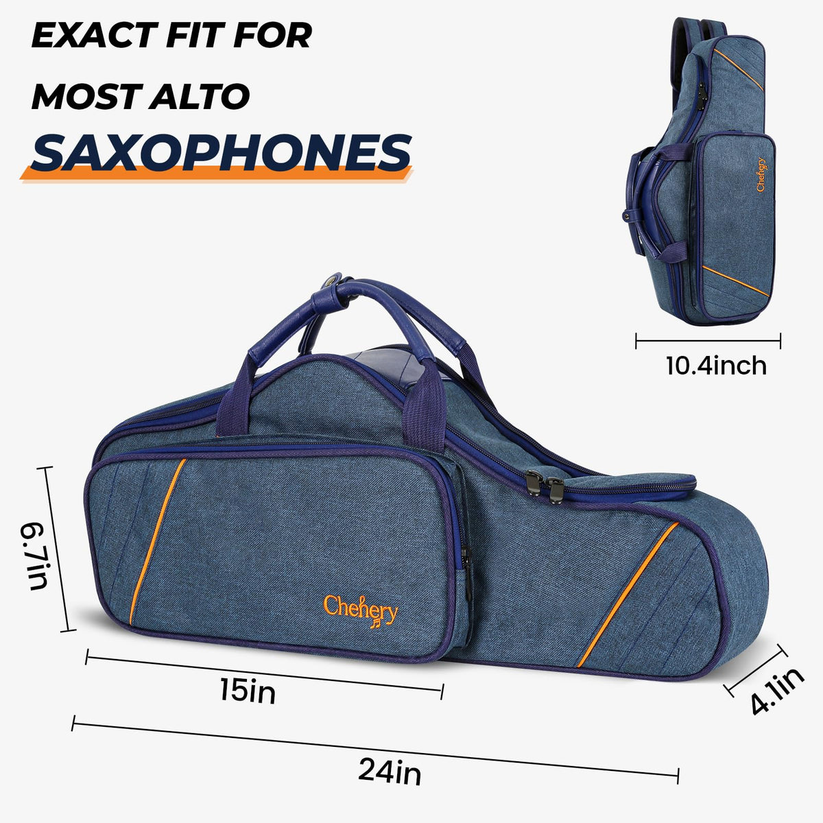Blue Padded Alto Saxophone Case E128986