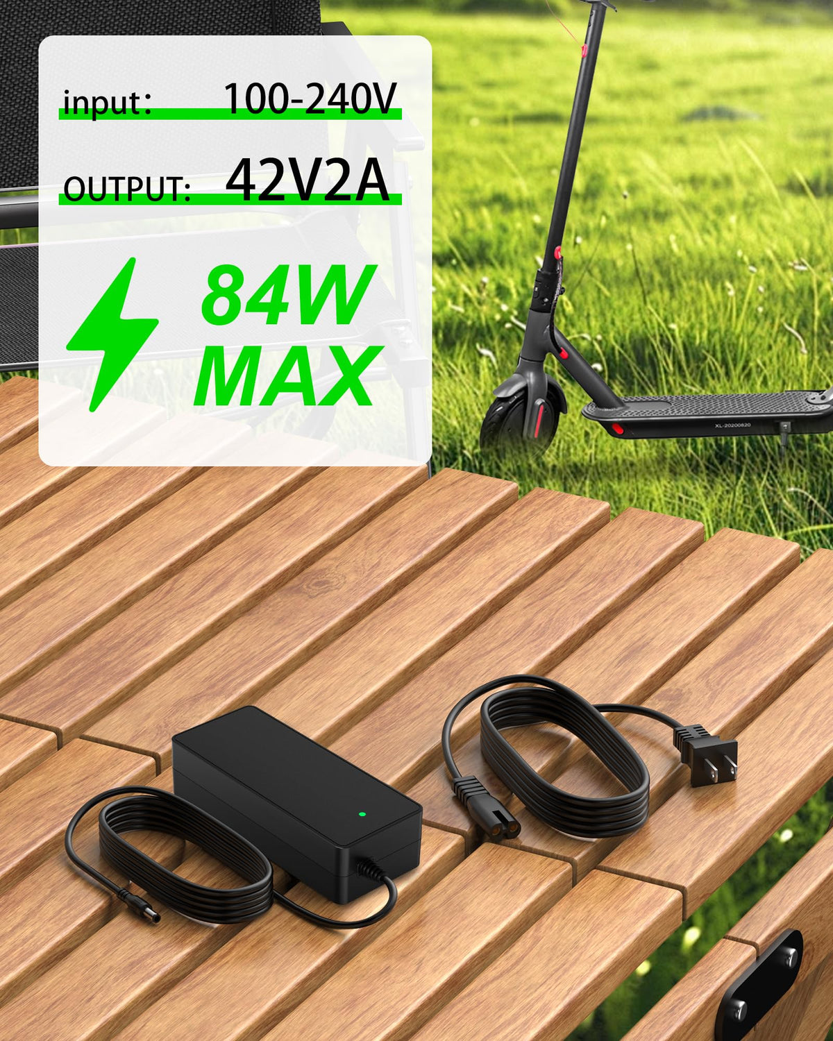 42V 2A Scooter Charger V225