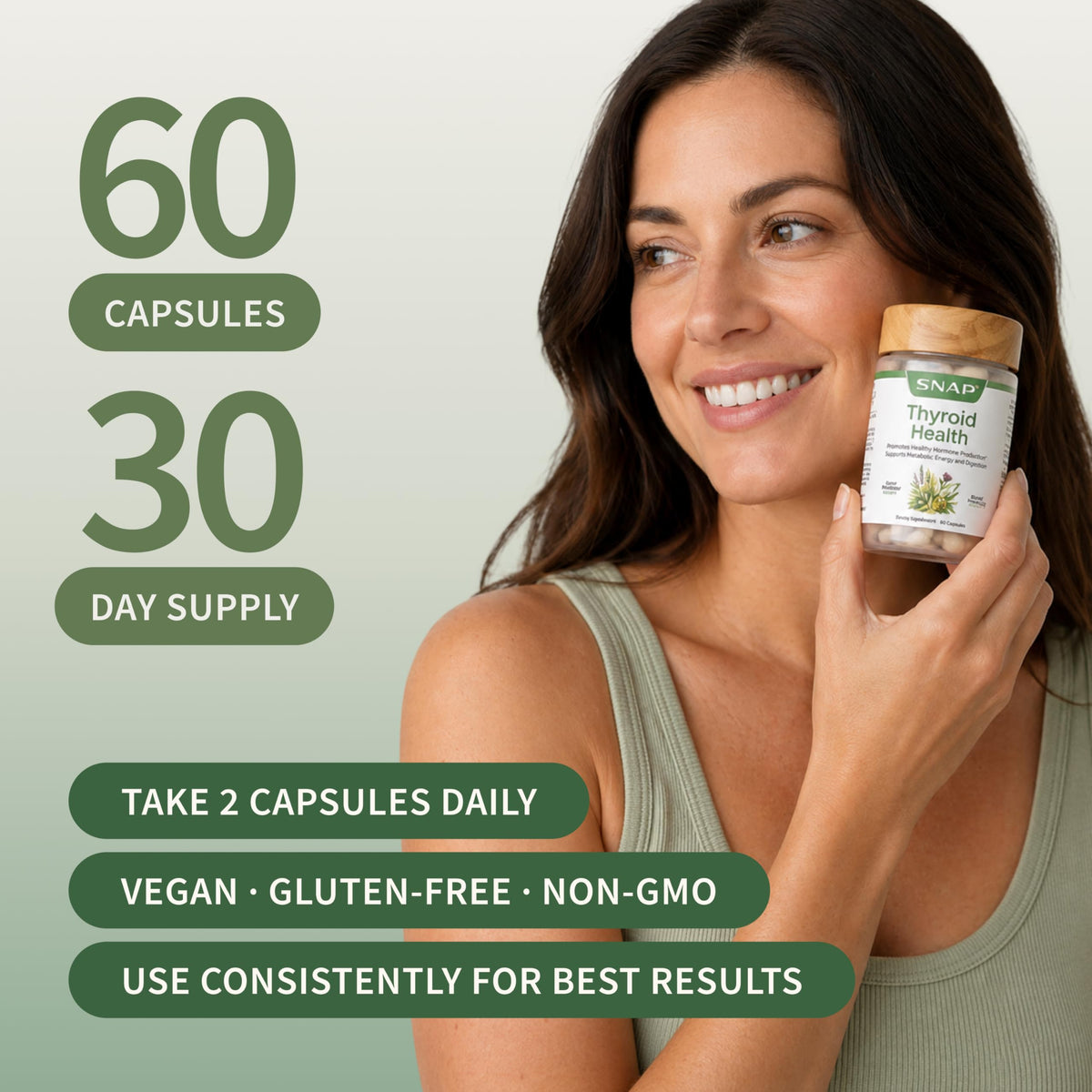 60 Capsules Thyroid Health Supplement P12314
