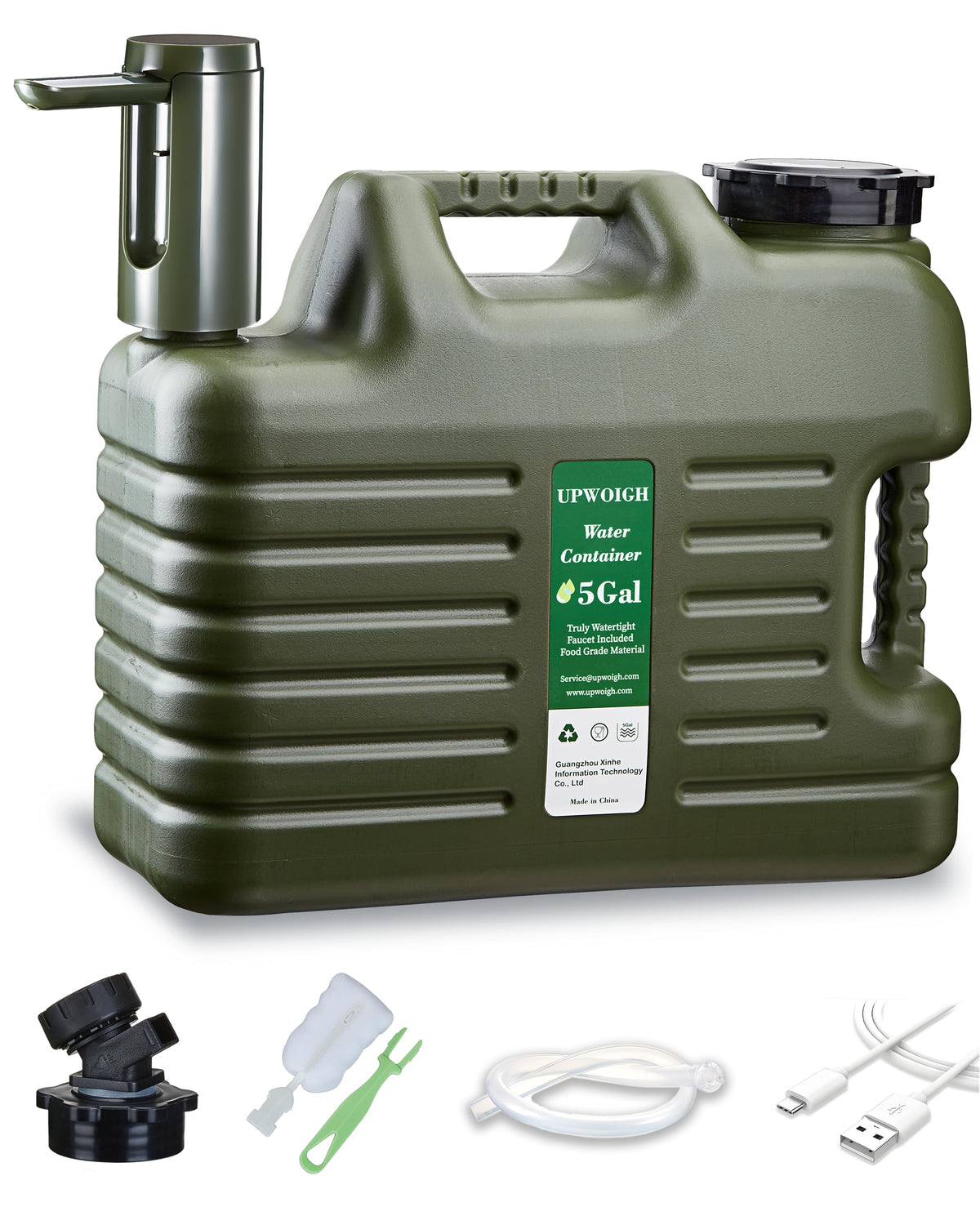 5 Gallon Water Jug with Rechargeable Touch Pump M790115