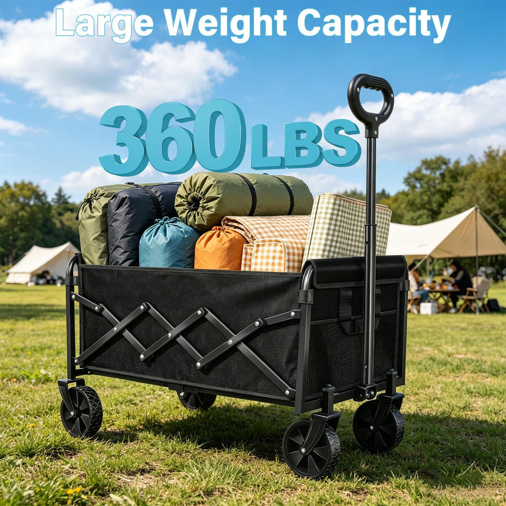 Collapsible Wagon Cart with Swivel Wheels S9892