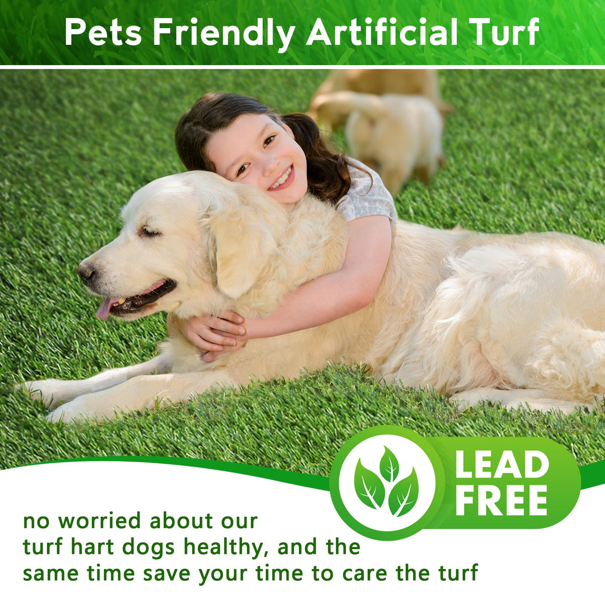 Large Artificial Grass Pad for Dogs Potty, 4 FT X 6 FT C663