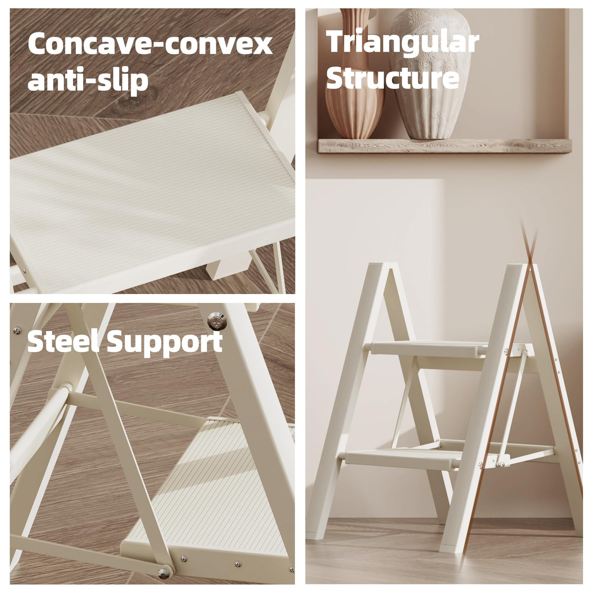 Aluminum Foldable 2 Step Stool X3337