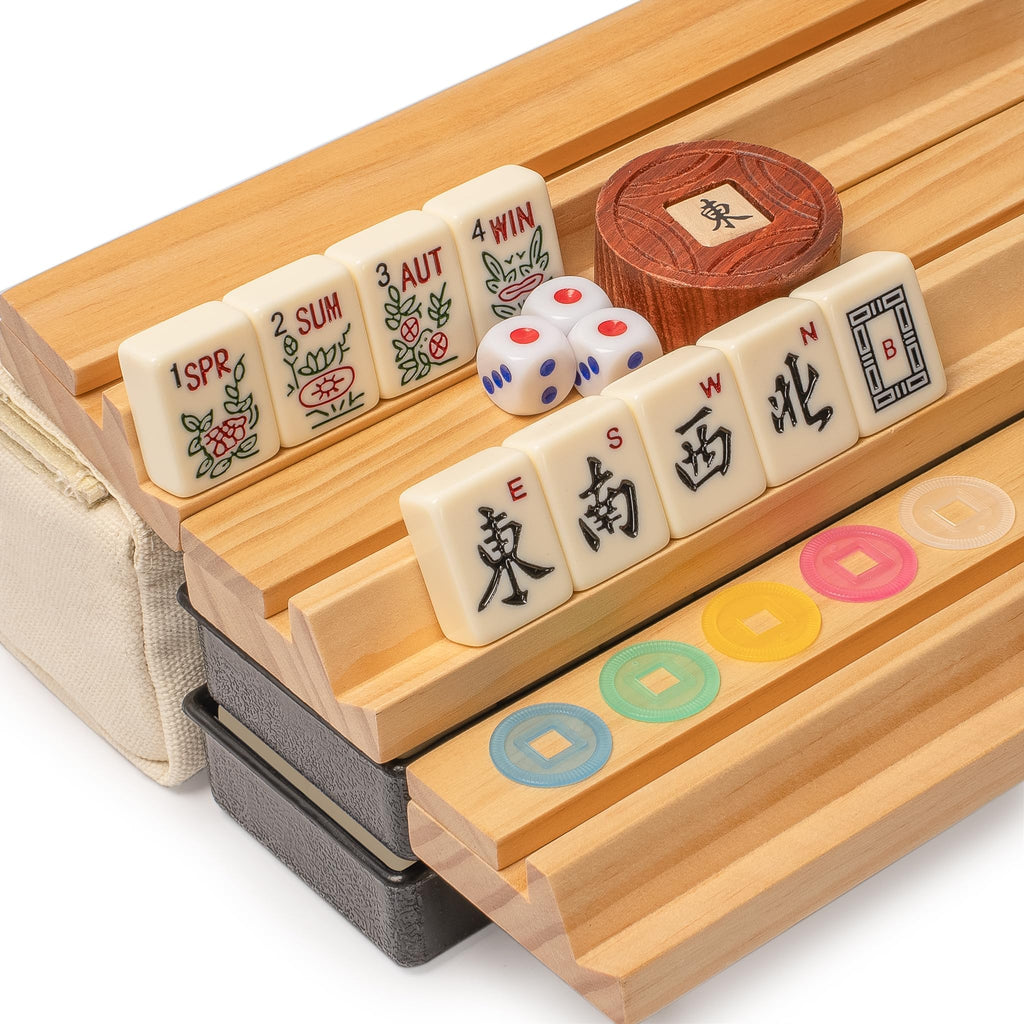 Ivory Stripes American Mahjong Set 166 Tiles N81560