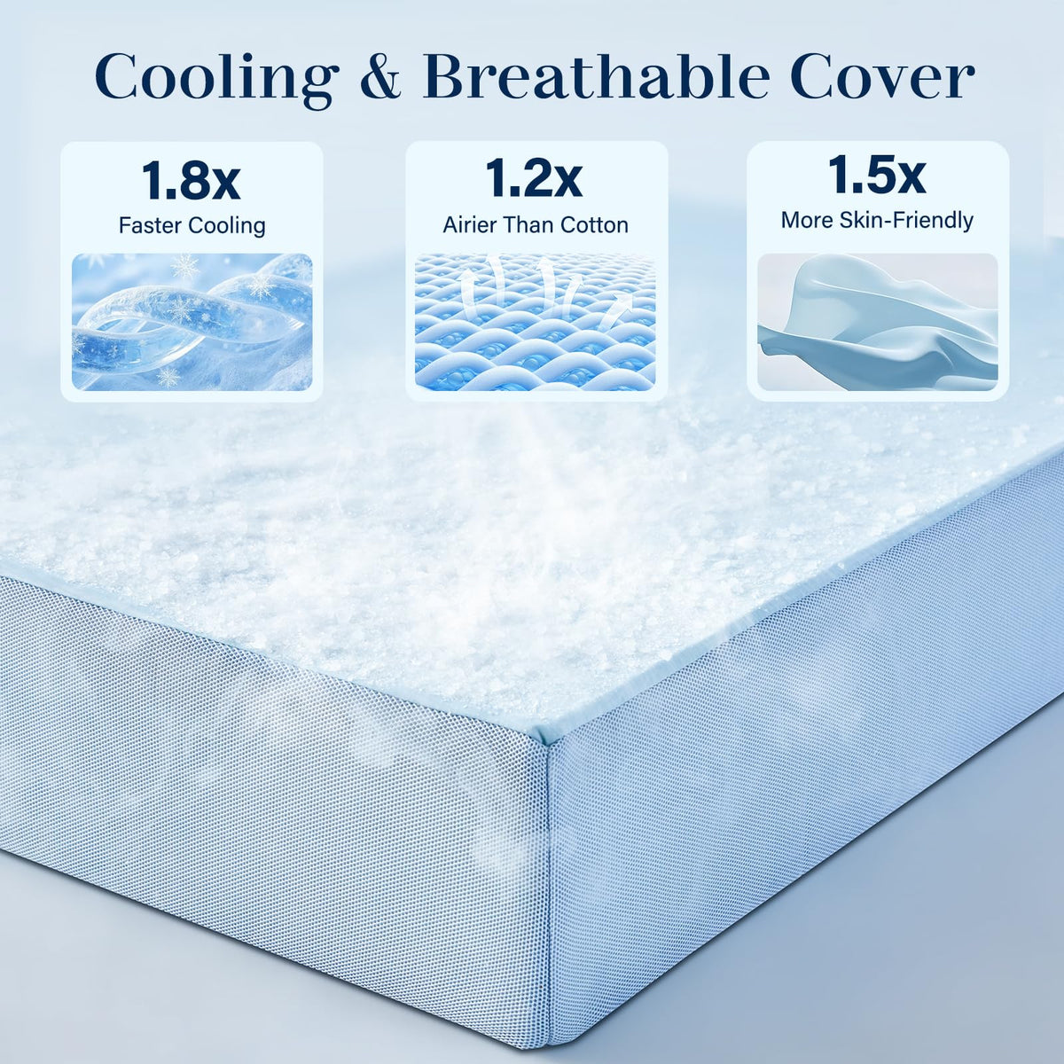 6 Inch Cooling Memory Foam Folding Mattress P3494