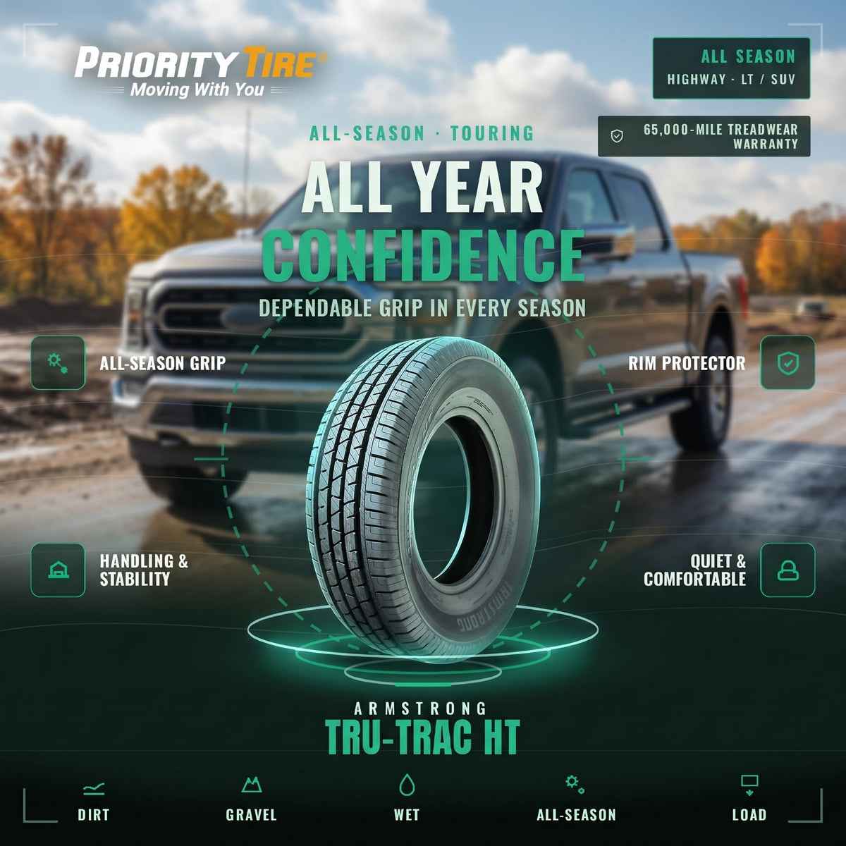 275/55R20 117H All Season Tire M4219